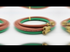 অক্সি/জ্বালানির জন্য অগ্নি প্রতিরোধক গ্রেড টি টুইন ওয়েল্ডিং হোস প্যাশন I.D 1/4'' W.P 300Psi