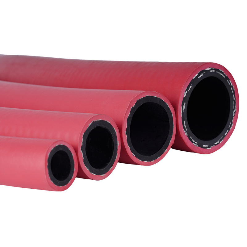 লাল EPDM 1/2 'X 50FT এনপিটি পুরুষ রাবার বায়ু পায়ের পাতার মোজাবিশেষ সম্মিলন সঙ্গে কম্প্রেসড বায়ু জন্য