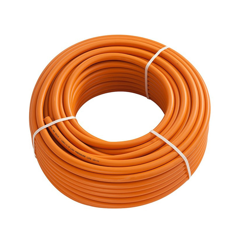 নমনীয় কমলা 50ft/100ft পরিধান প্রতিরোধী W. P 20bar 10mm কমলা এলপিজি গ্যাস পায়ের পাতার মোজাবিশেষ