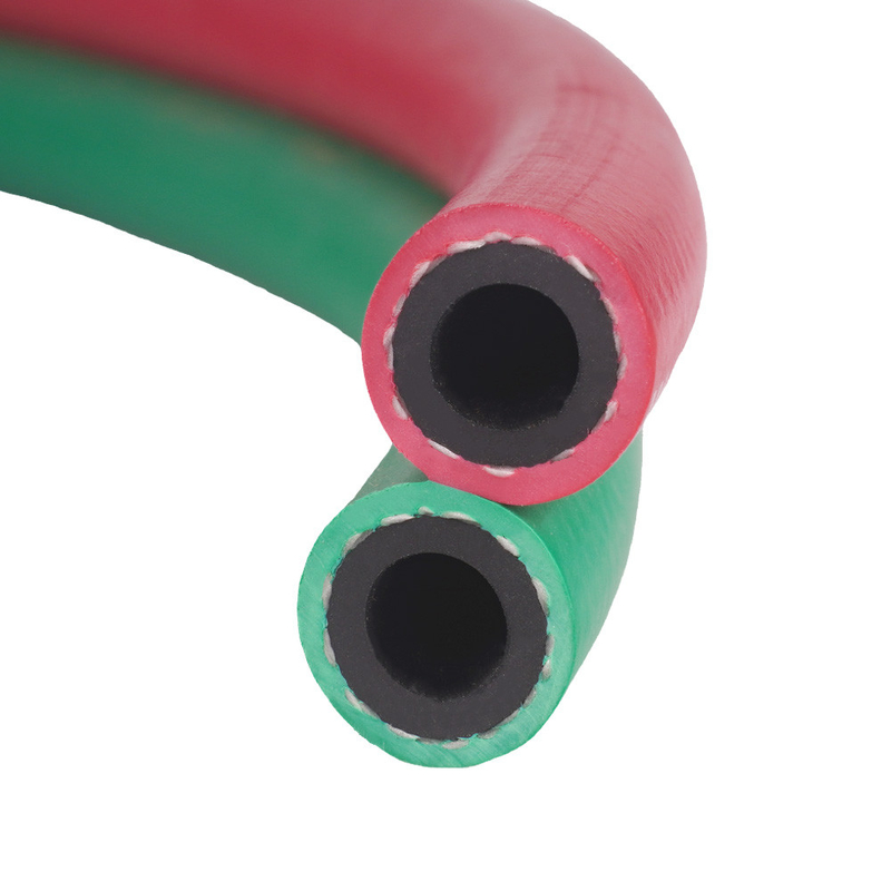 গরম বিক্রয় ISO3821 গ্রেড R 10mm EPDM অক্সিজেন / অ্যাসিটিলিনের জন্য টুইন ওয়েল্ডিং রাবার পায়ের পাতার মোজাবিশেষ