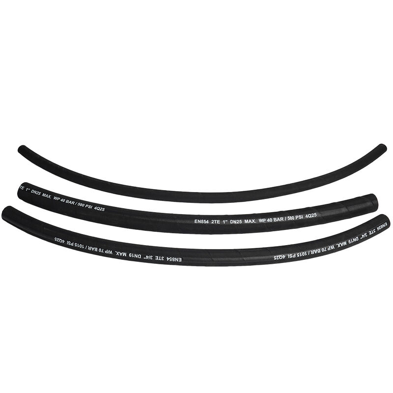 EN854 3TE টেক্সটাইল ব্রেডেড হাইড্রোলিক পায়ের নালী, তেল প্রতিরোধী সিন্থেটিক রাবার এবং উচ্চ শক্তি টেক্সটাইল শক্তিবৃদ্ধি সহ, MSHA / CE অনুমোদিত