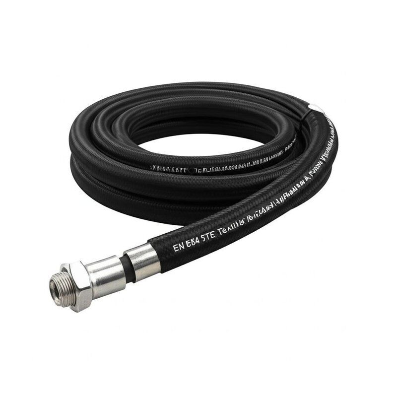 EN854 3TE টেক্সটাইল ব্রেডেড হাইড্রোলিক পায়ের নালী, তেল প্রতিরোধী সিন্থেটিক রাবার এবং উচ্চ শক্তি টেক্সটাইল শক্তিবৃদ্ধি সহ, MSHA / CE অনুমোদিত