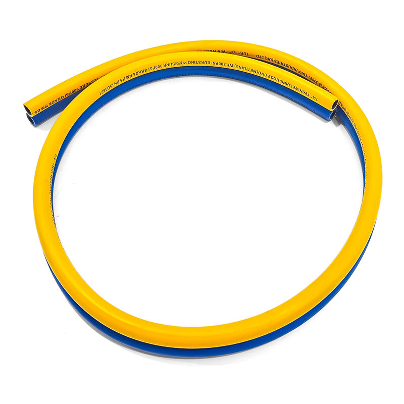 ফাইবার ব্রেইটেড রিইনফোর্সমেন্ট সহ ভারী দায়িত্ব টুইন ওয়েল্ডিং পায়ের পাতার মোজাবিশেষ এবং অক্সিজেন অ্যাসিটিলিন অ্যাপ্লিকেশনগুলির জন্য EN ISO 3821 শংসাপত্র