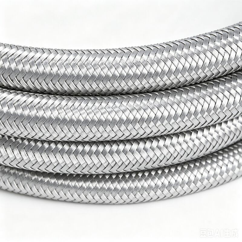 Braided Stainless Steel Fuel Line NBR Oil Hose Compatible with Fuel System Fuel Pump, Fuel Rail, Injector Applications